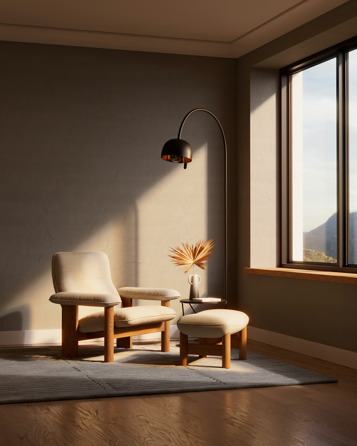 Stillwater — armchair by a tall window