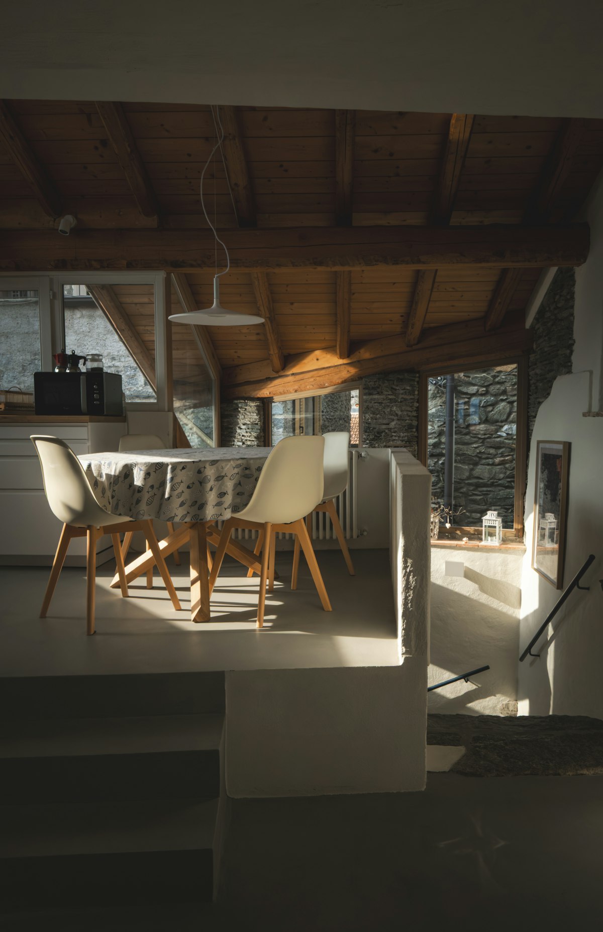 Marrickville Addition — dining room in morning sun